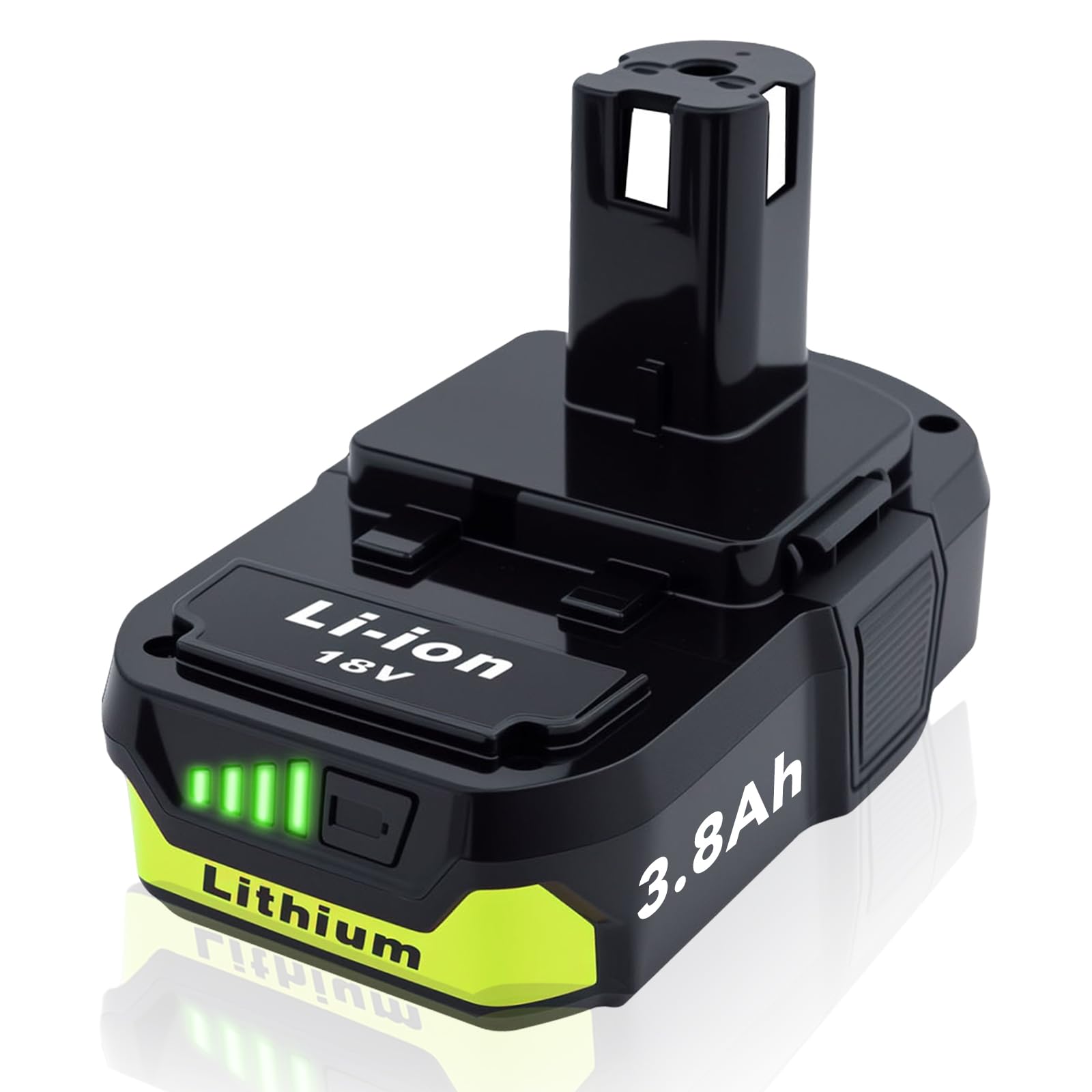 Cheerlark upgrade 1-pack 3800mAh Ryobi 18V battery for longer tool runtime
