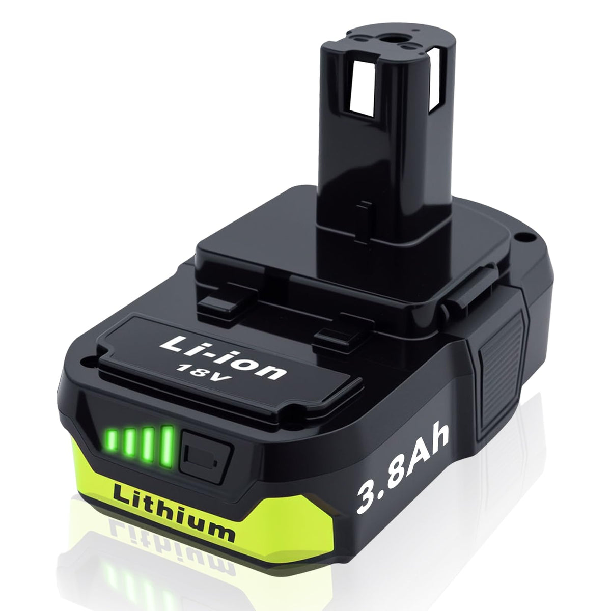 Cheerlark upgrade 1-pack 3800mAh Ryobi 18V battery for longer tool runtime