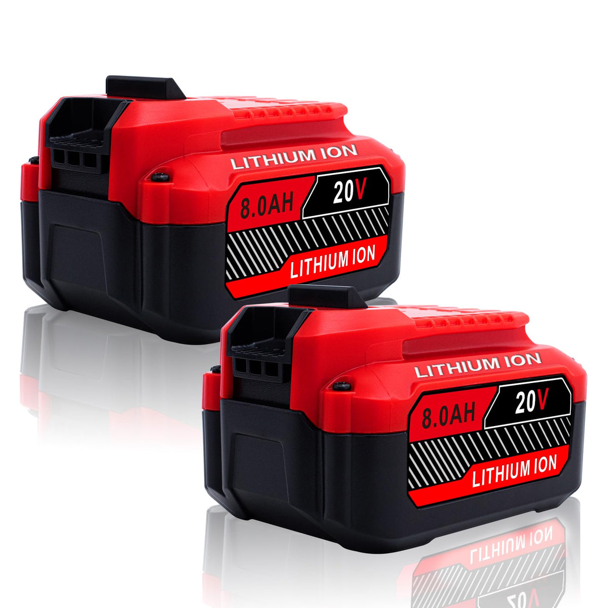 Cheerlark upgrade 20V 8Ah battery pack in a two-pack kit for longer sessions.