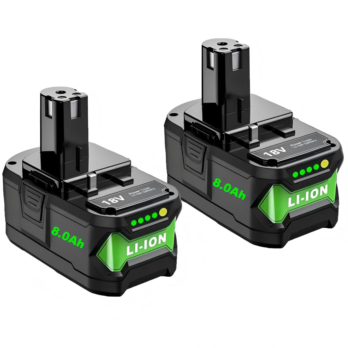 Cheerlark upgrade 2-pack 18V battery for extended Ryobi runtimes.