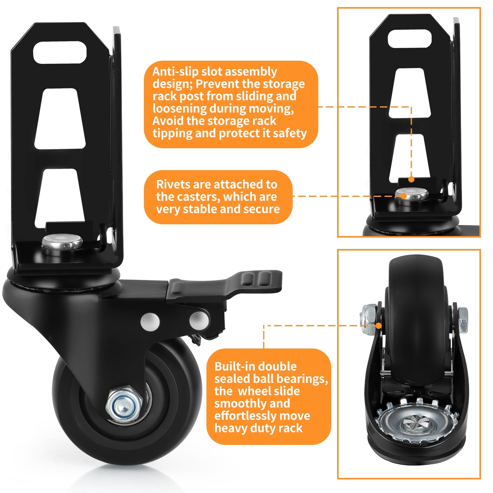 Chegulu anti-slip slot design prevents post sliding during movement.