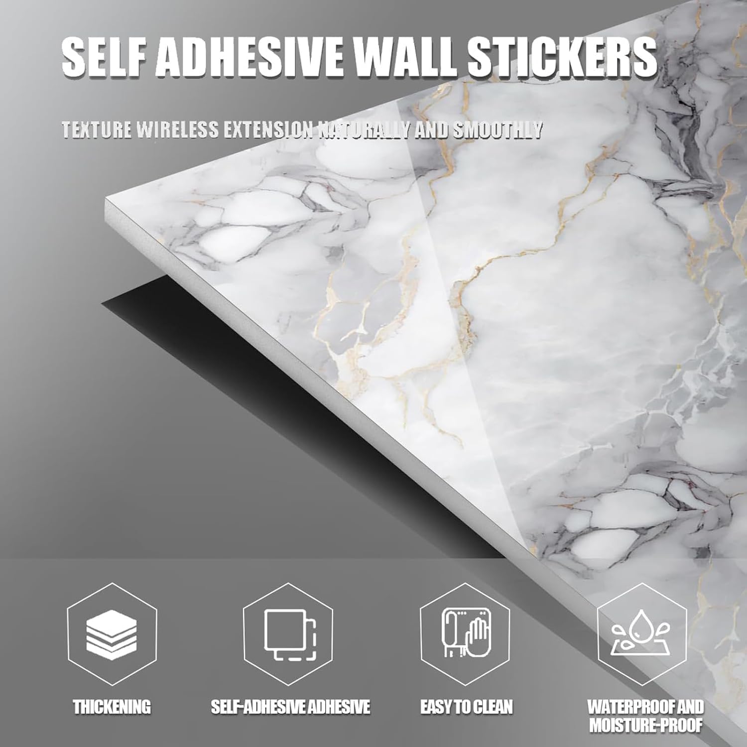 Chejiaye white-gray marble-style panel enhances modern decor for contemporary interiors.
