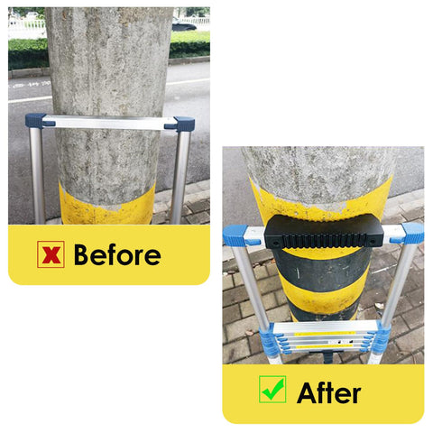 Chemlliy Rubber Steep Ladder Stabilizer anti-slip detail protects against wall or pole slips.