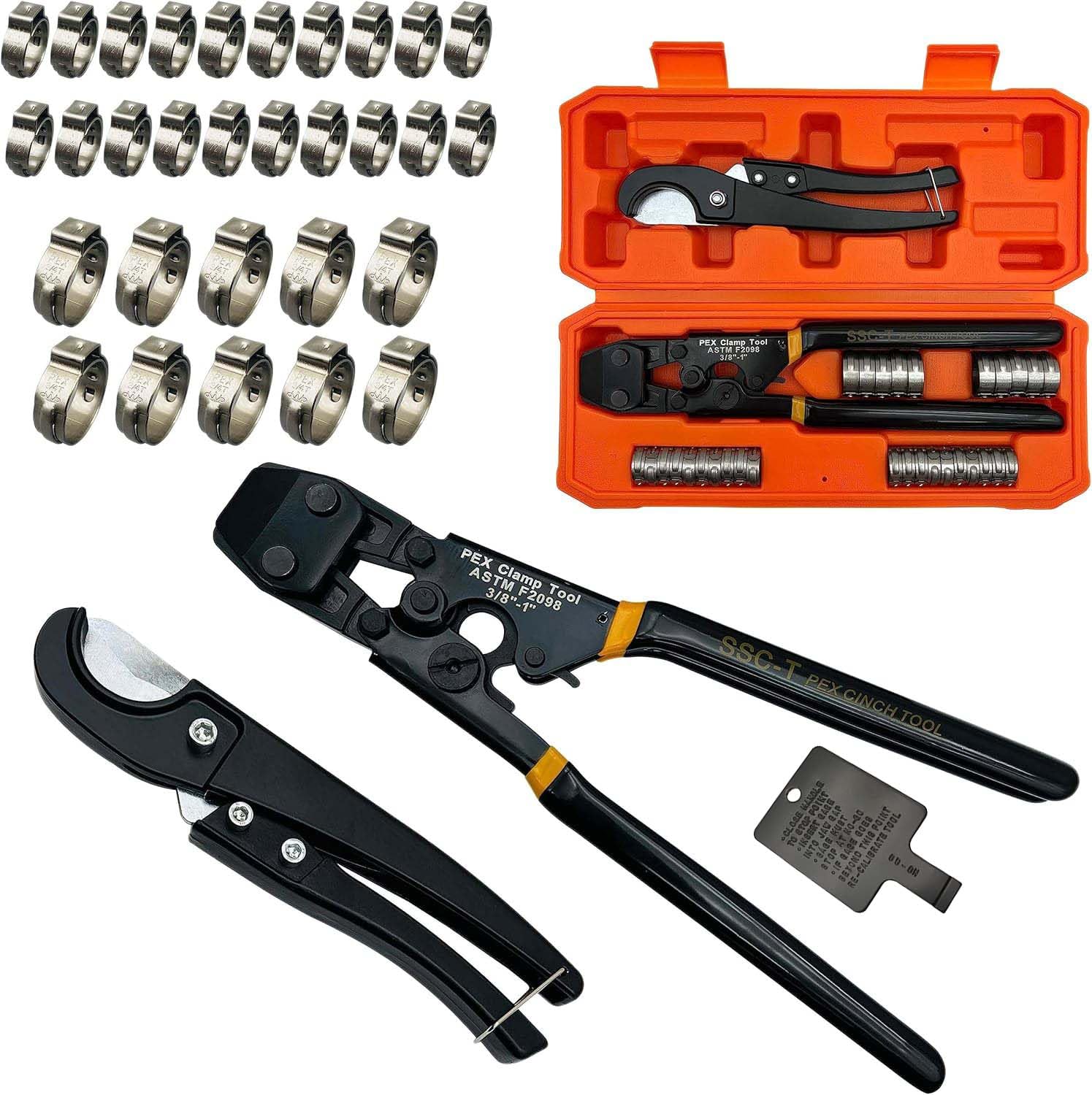 CHEN CHEN HAO PEX clamp cinch tool front view for quick installations