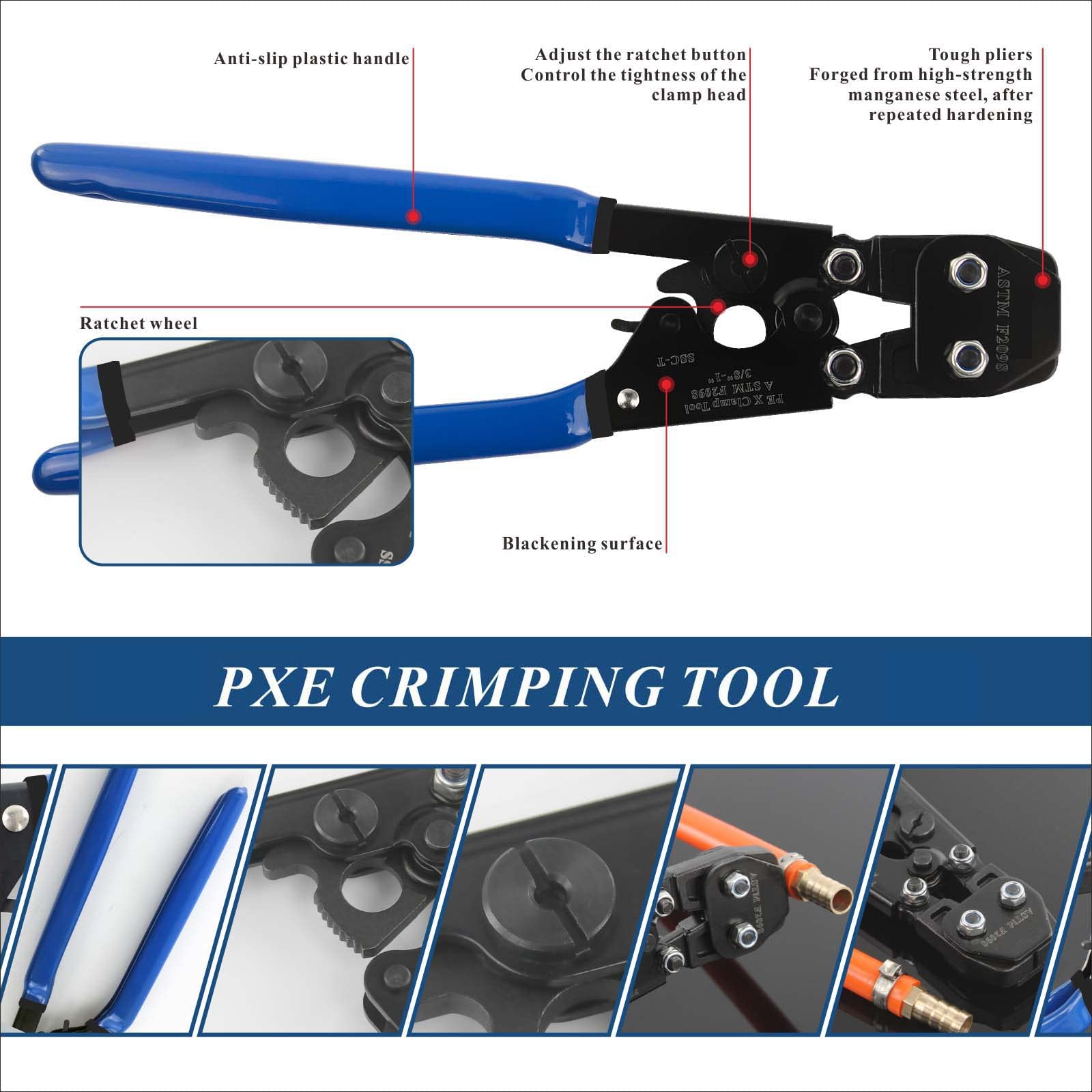 CHEN CHEN HAO ss-pex clamps 3/4 inch included for versatile connections