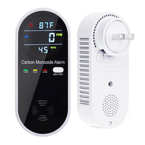 CHENGHEM 3-in-1 CO detector plugged in for reliable home monitoring.