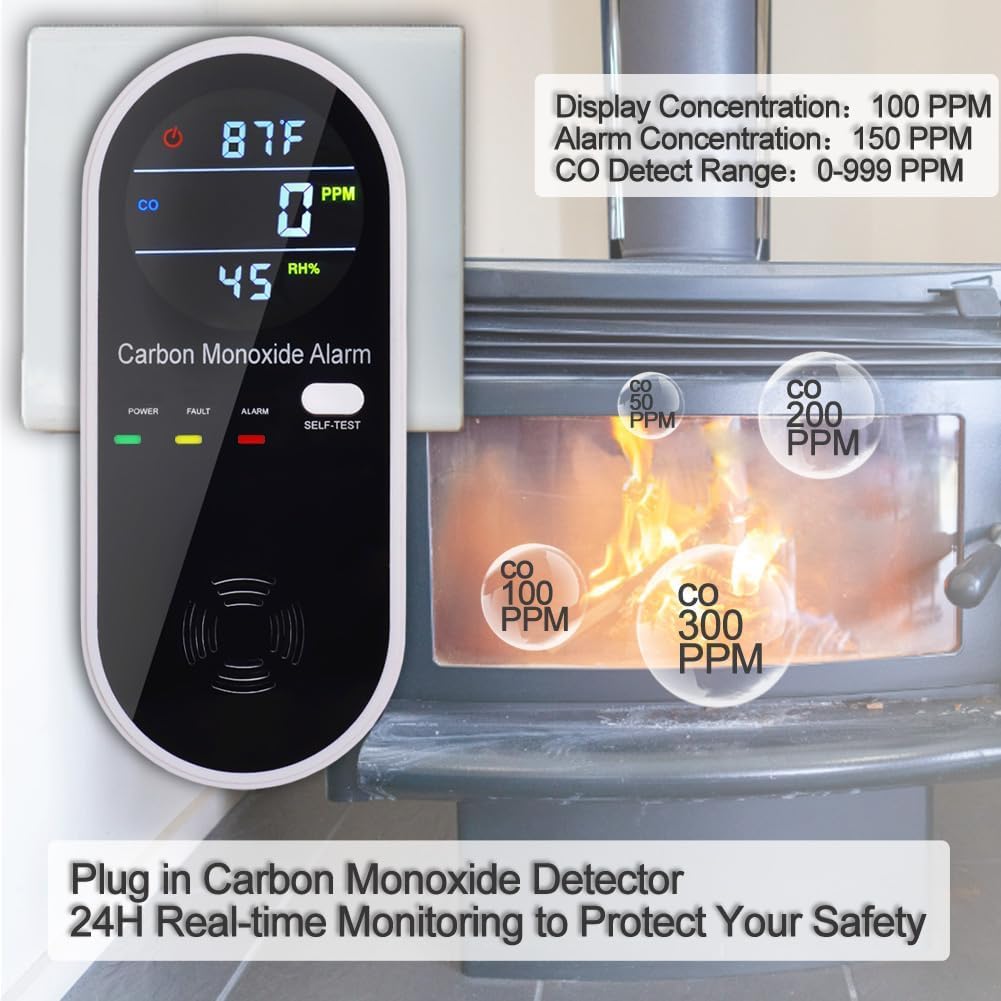 CHENGHEM 3-in-1 CO detector travel use shows portable safety monitoring.