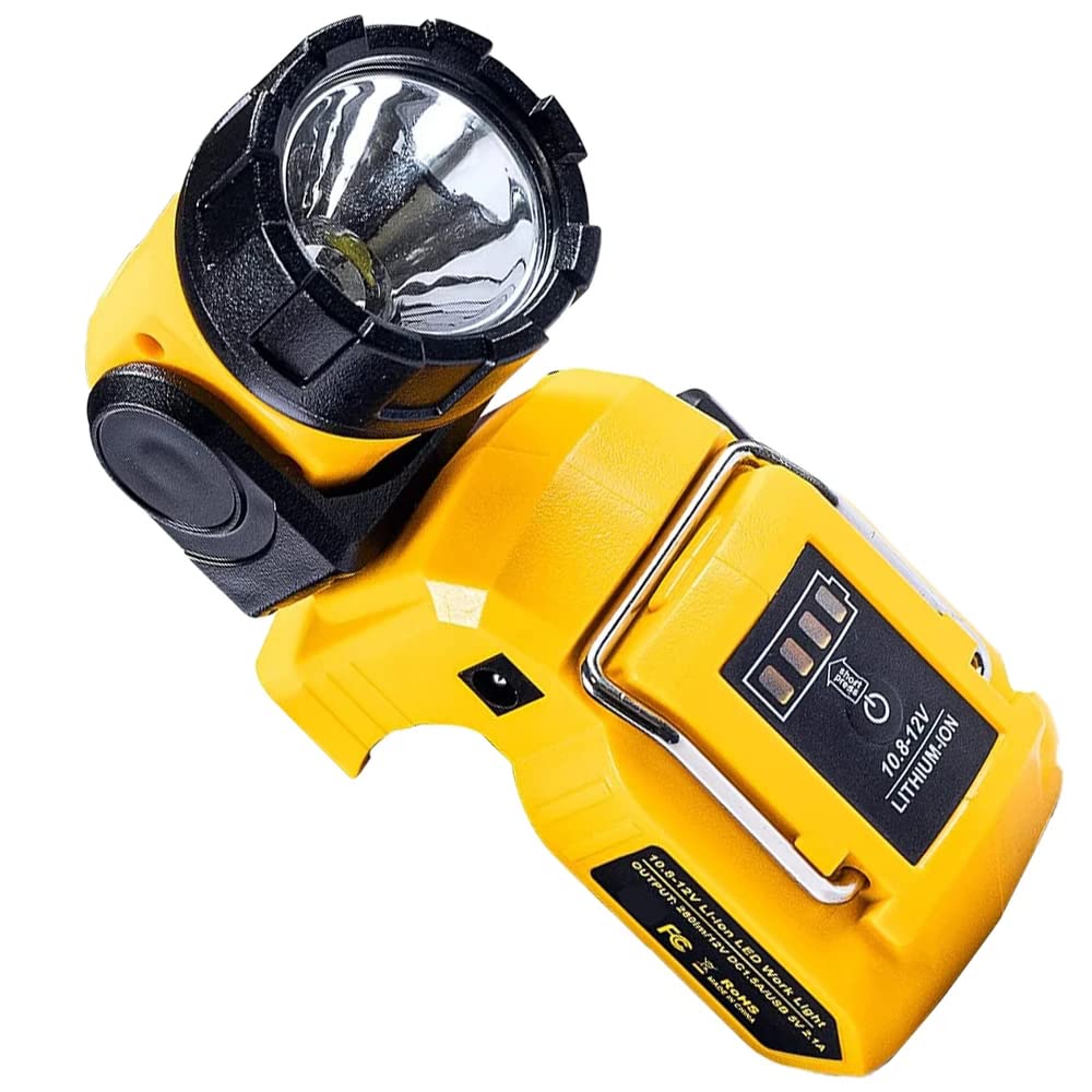 Chengsuwei LED work light for Dewalt 12V with rotatable head for flexible lighting