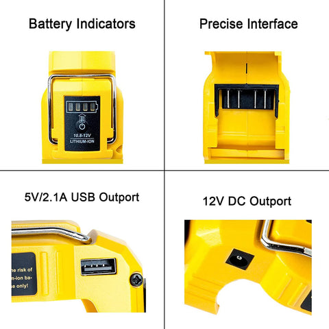 Chengsuwei safety features on a Dewalt 12V work light