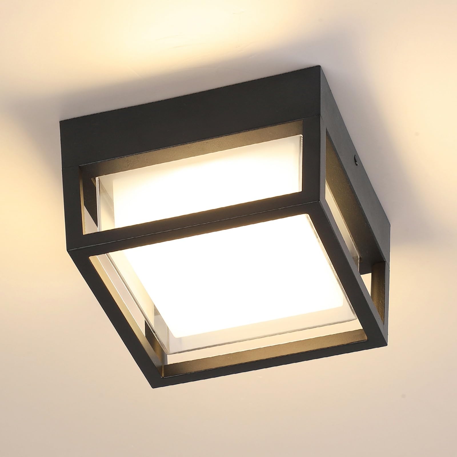 CHENS01 outdoor ceiling light diffuser provides soft, even illumination.
