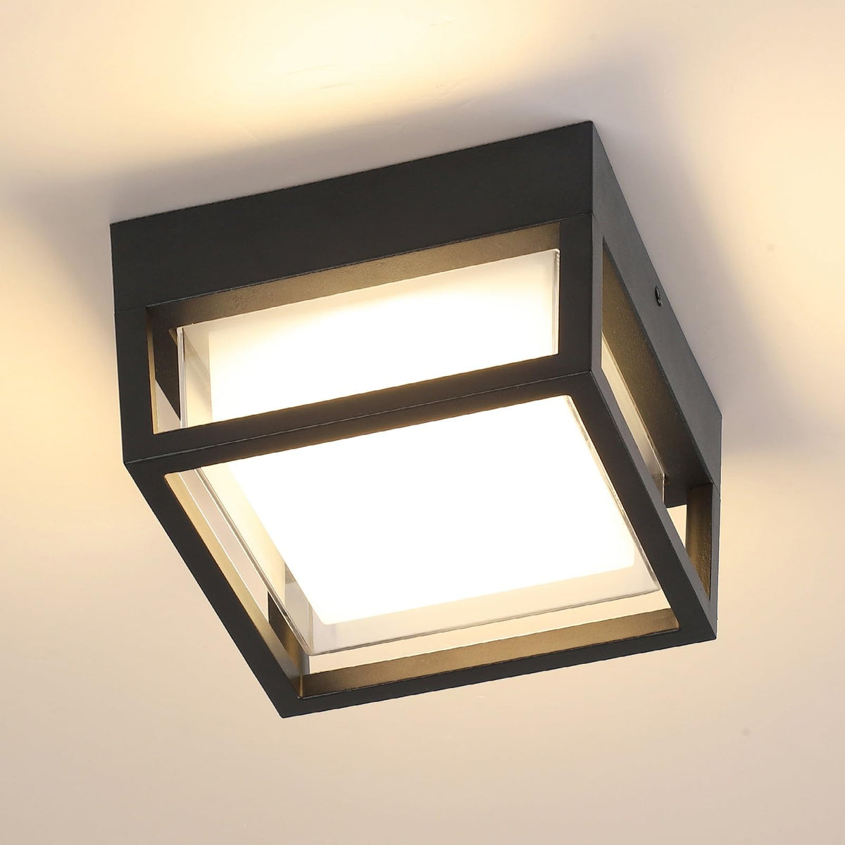 CHENS01 outdoor ceiling light diffuser provides soft, even illumination.