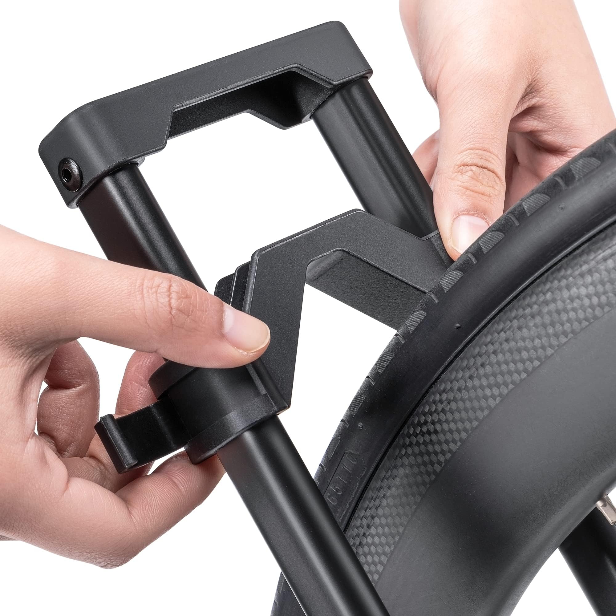 CHEPARK bike floor stand base details highlighting stable three-point contact