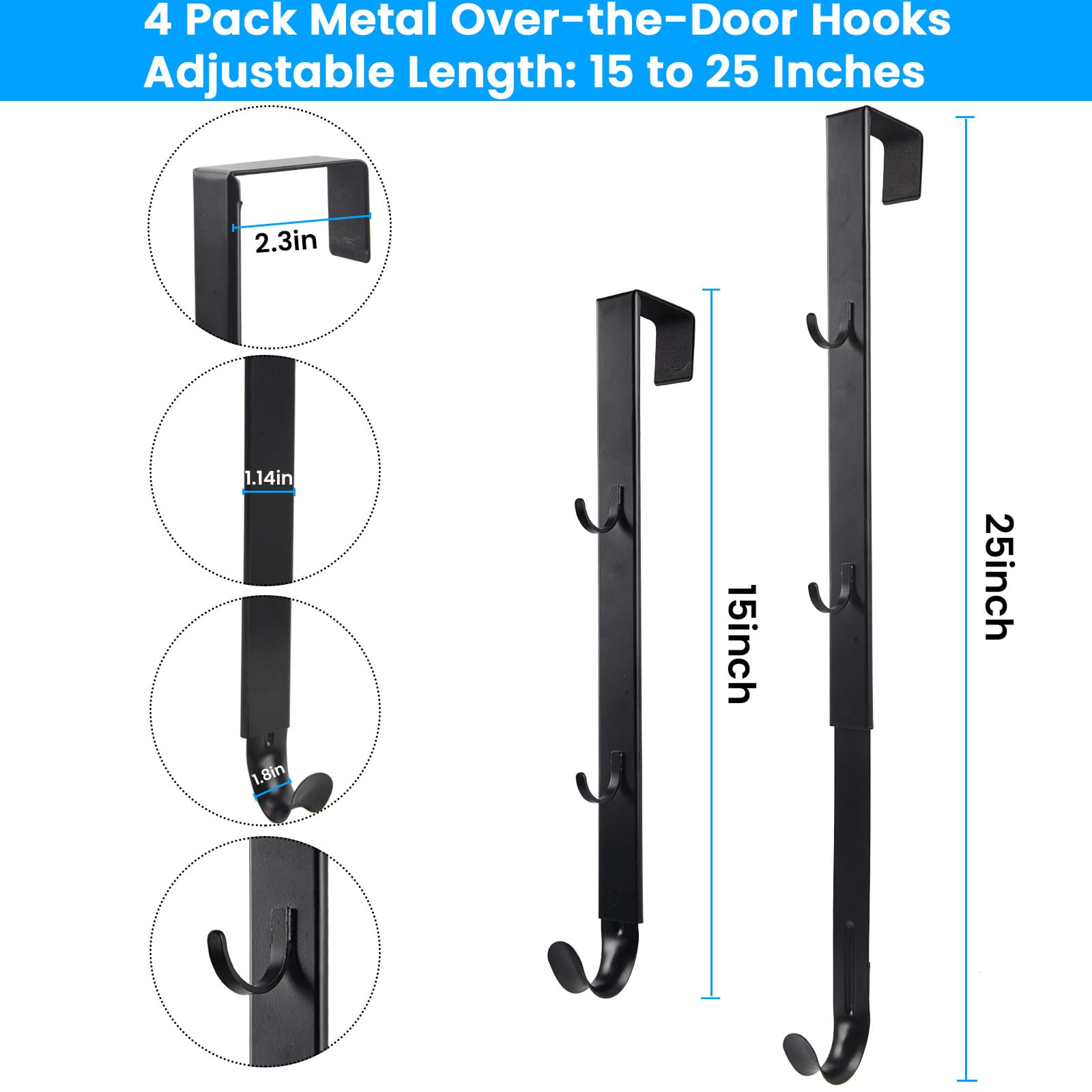 Versatile door organizer ideal for dorm, apartment, and home entryways.