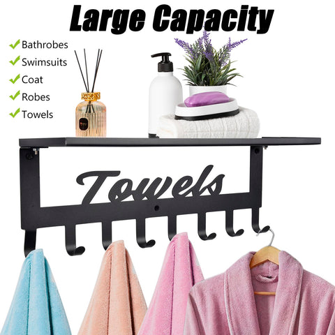 ChezMax metal towel rack demonstrates durability in wet areas.