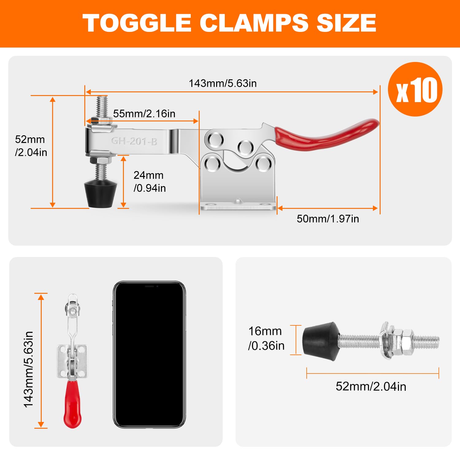 Chfine 201B cam lever ensures precise adjustment