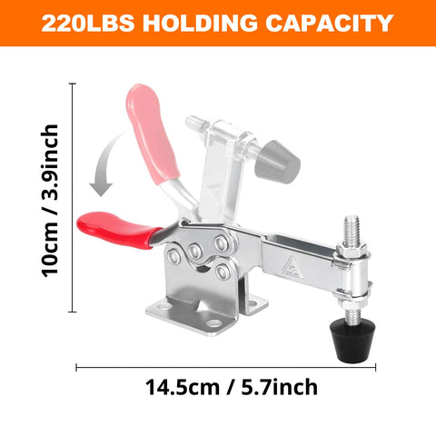 Chfine toggle clamp quick-release action for fast setup