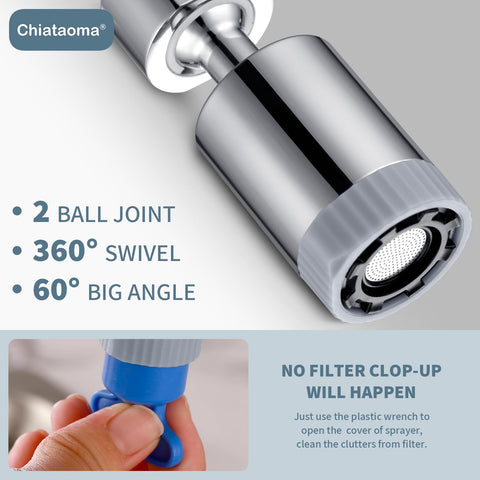CHIATAOMA built-in filter protects sprayer and extends life.