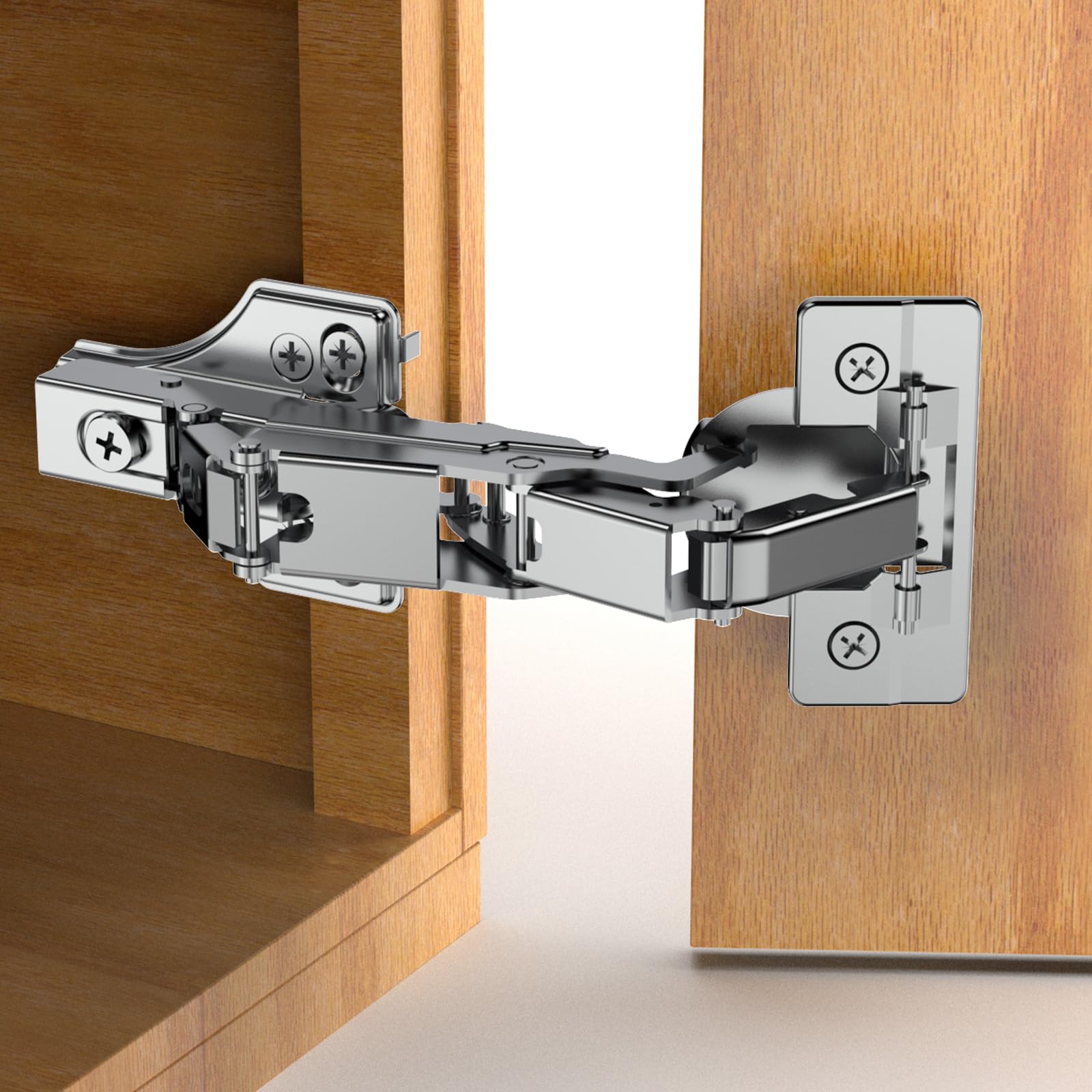 Chibery 2-pack 175° Lazy Susan hinge for easy corner cabinet access