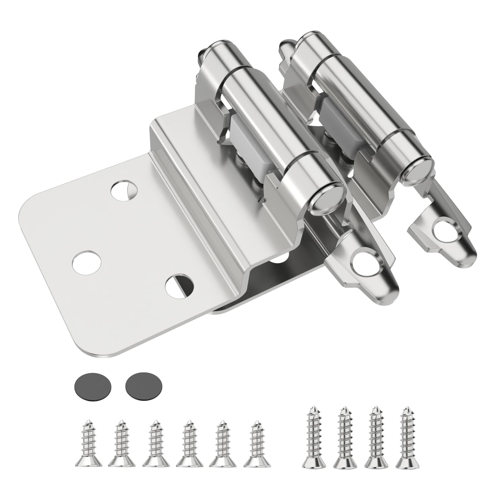 Chibery 3/8-inch inset hinge with self-closing action and full package contents