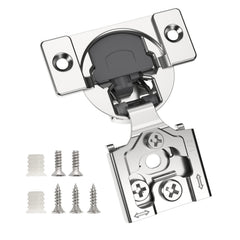 Chibery 50-pack overlay hinge for face-frame cabinets delivers smooth, quiet closing.
