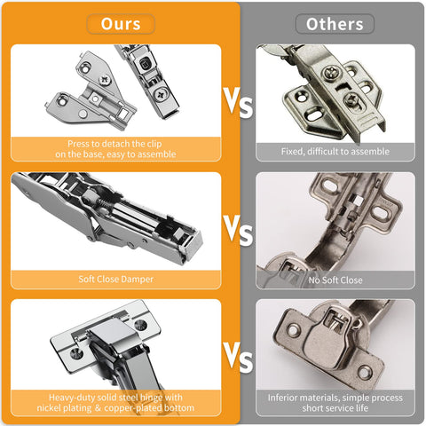 Chibery 6-way 3D adjustment for precise door alignment.