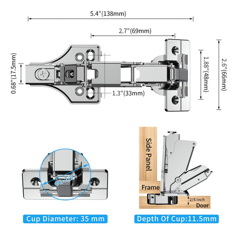 Chibery six-way three-dimensional adjustment for precise alignment