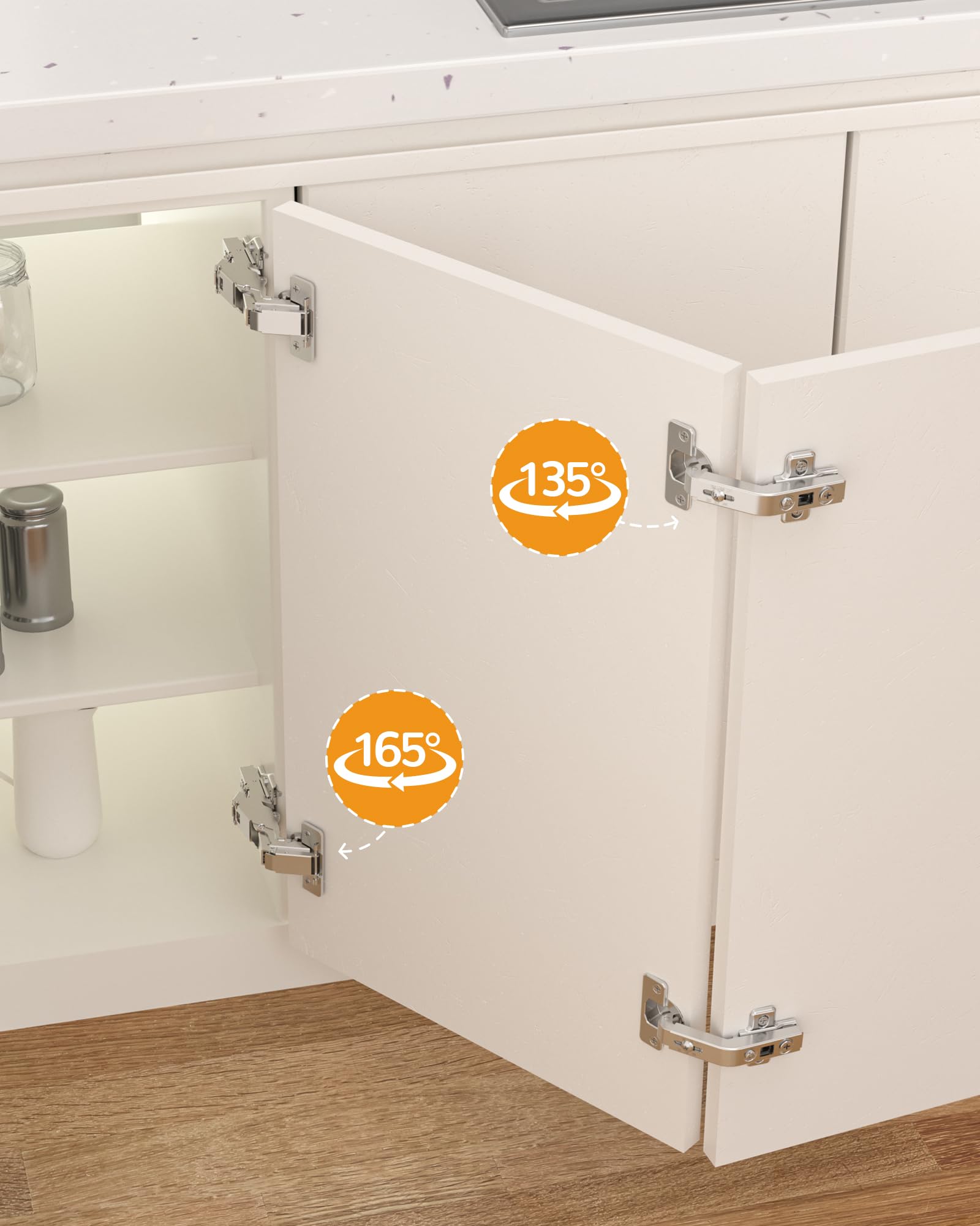 Chibery cabinet thickness range 18-22mm fits common doors for reliable performance.
