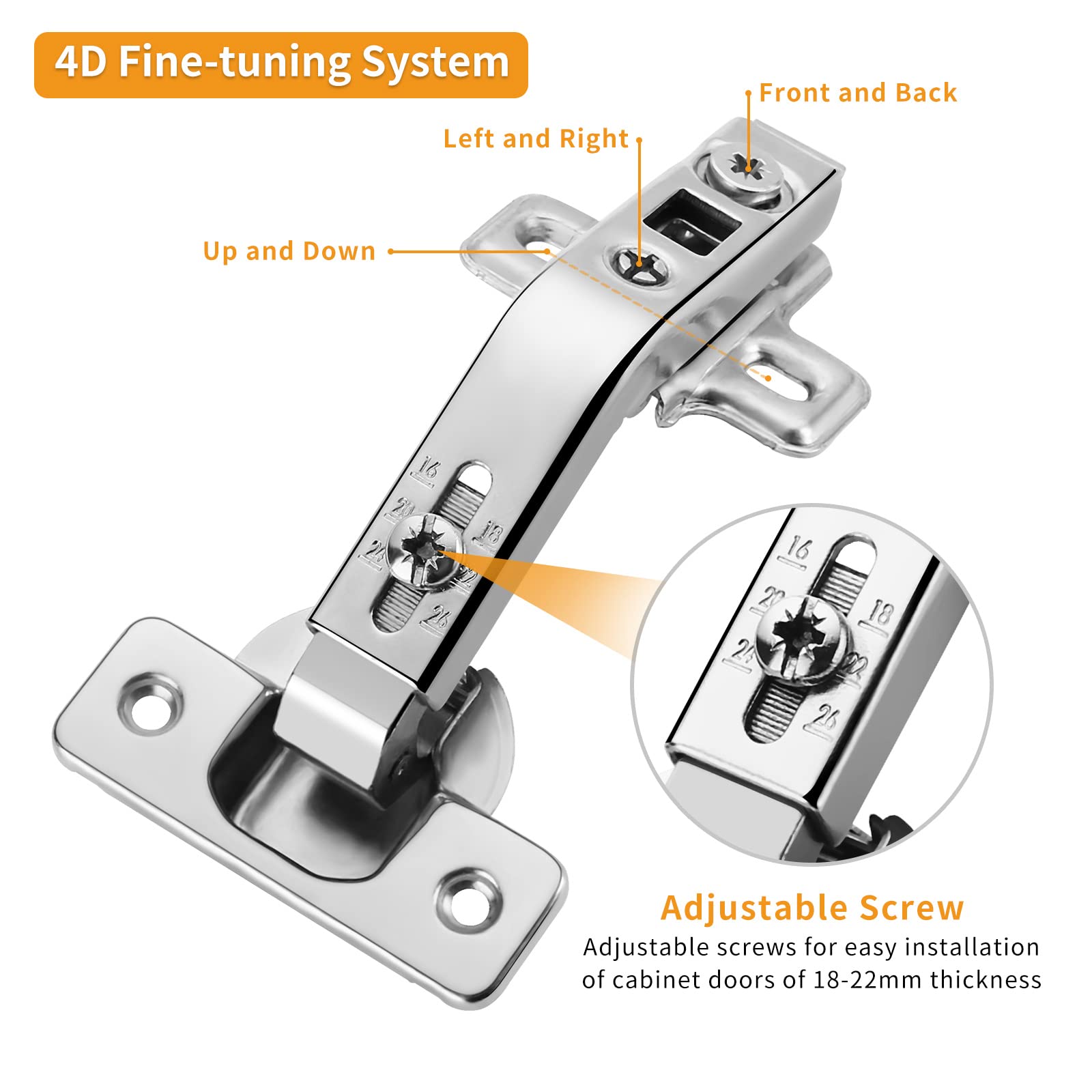Chibery cold rolled steel hinge offers rust and wear resistance