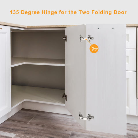 Chibery concealed hinge for corner cabinets enables smooth operation