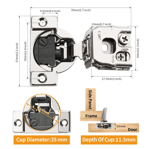 Chibery included dowels and screws for quick installation