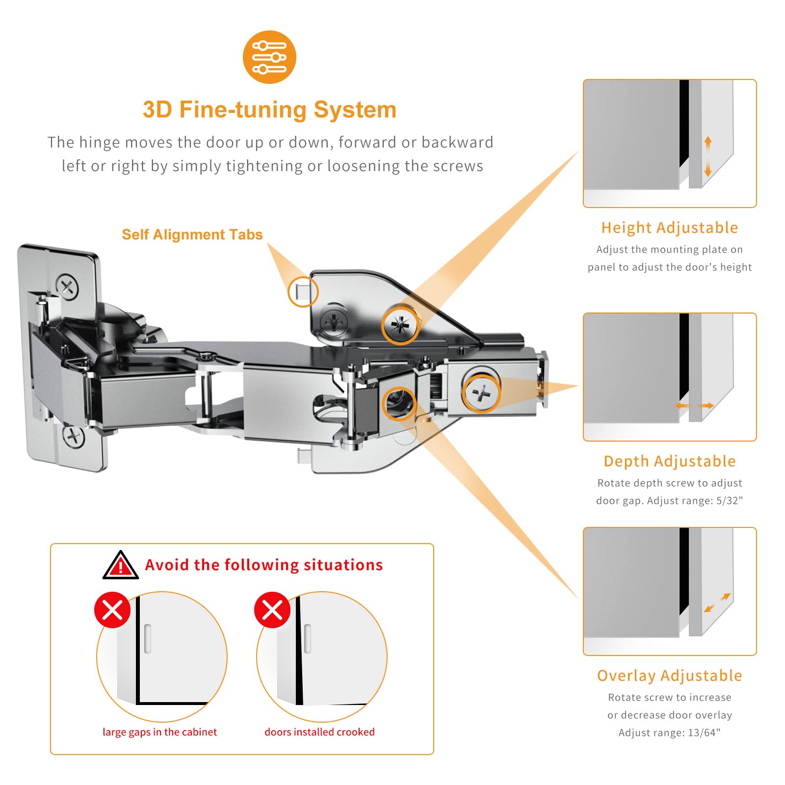 Chibery hinge close-up highlighting quiet, reliable operation.