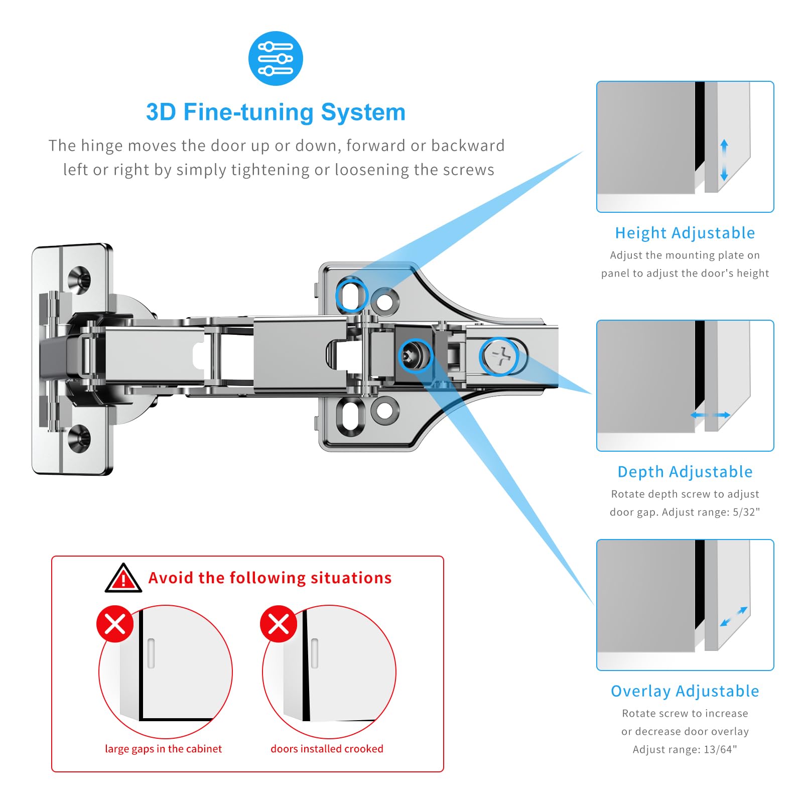 Chibery soft-close hinge for quiet, smooth closures