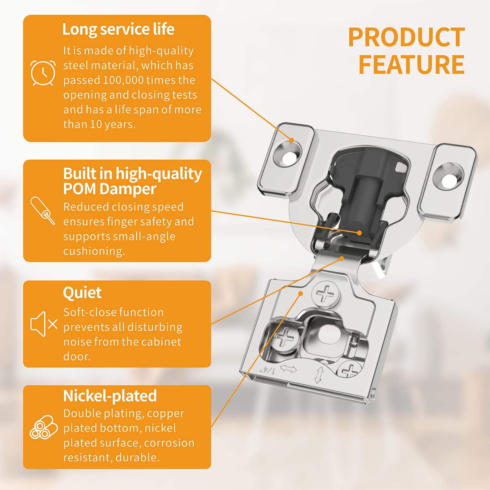 Chibery stainless steel with nickel finish offers durable cabinet hardware.