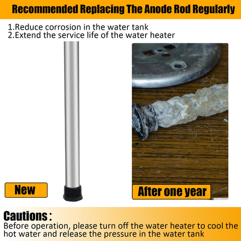 Chicarry hex wrench socket eases removing anode rods during maintenance