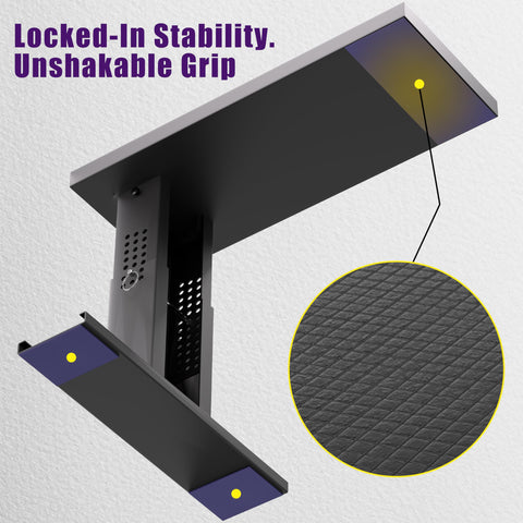 CHICAURA Ladder Leveler Pro multi-zone rubber base improves grip.