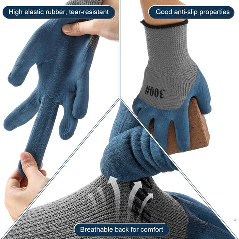 Chicingyou gloves showing breathable nylon back to prevent stuffiness during work