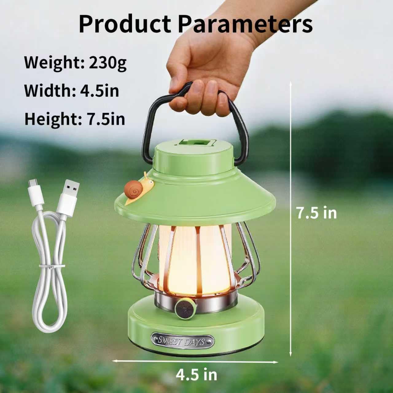 ChicLumen Kids Lantern uses a gentle 2W LED safe for curious hands.