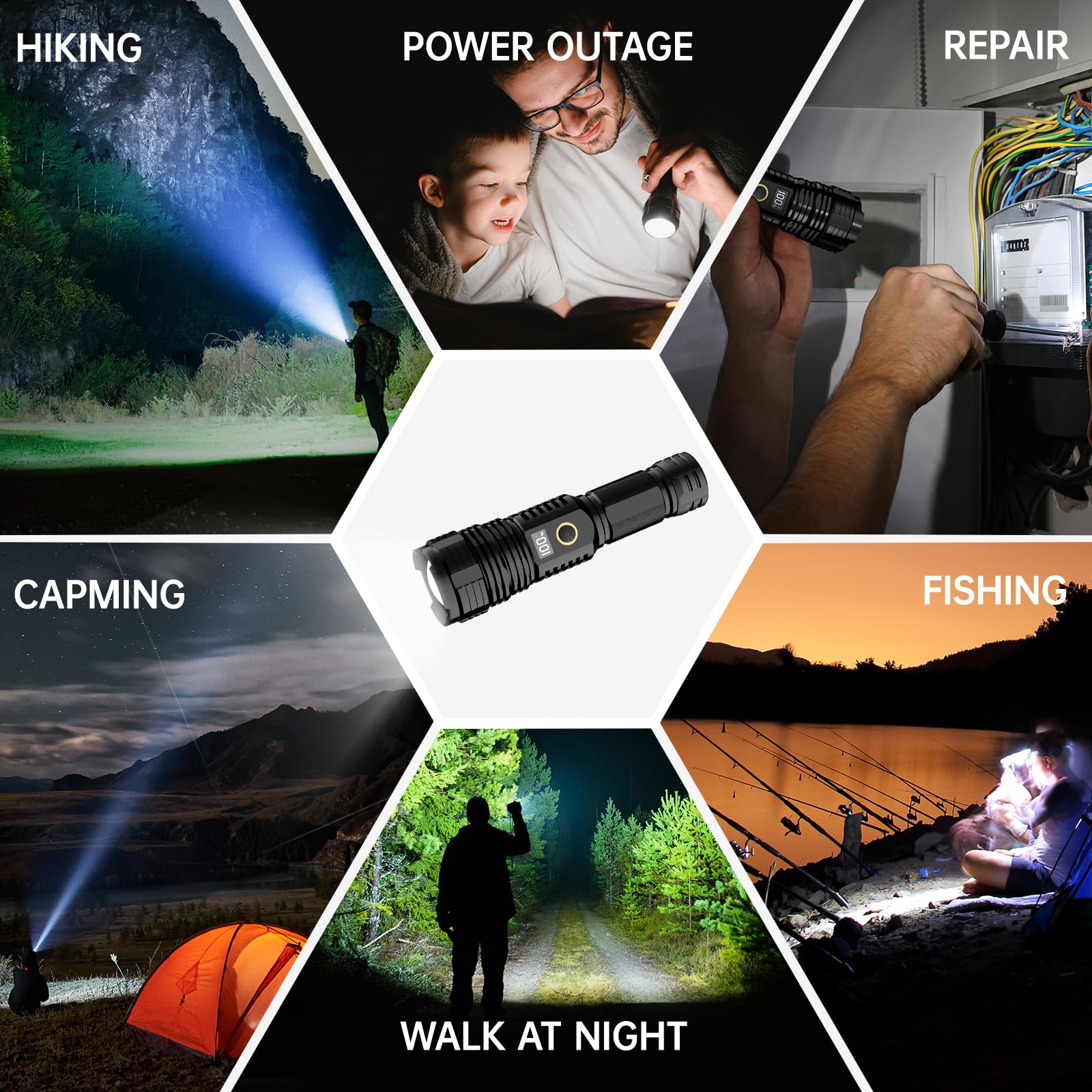CHILDBOT camping scene highlights outdoor lighting