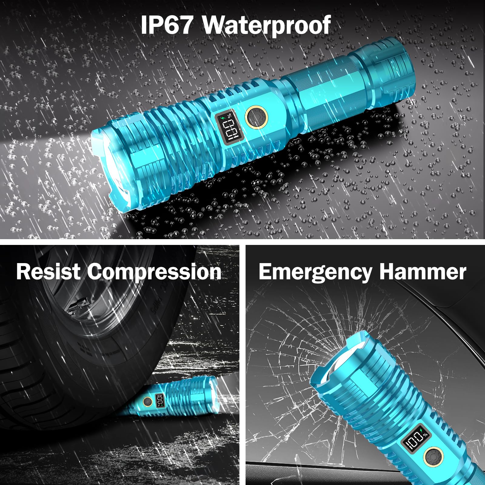 CHILDBOT flashlight used in night emergencies for reliable visibility.