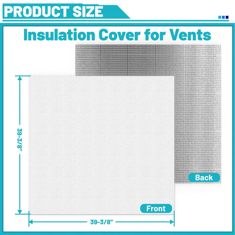 Chiligent vent cover with Velcro closure enables quick, reusable installation.