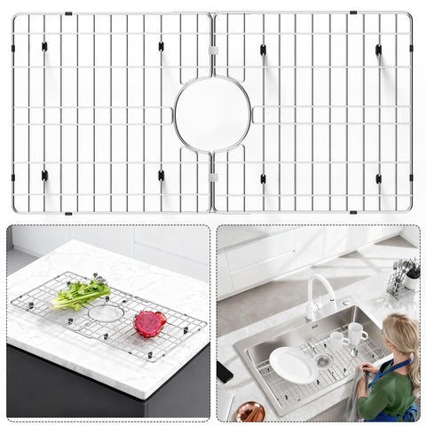 Chilinii rust-resistant stainless steel grid emphasizes durability for daily dishwashing.
