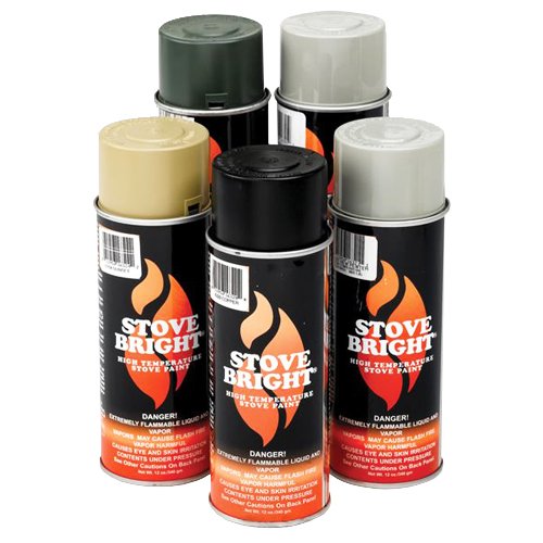Chimney Plus Stove Bright dry-finish swatch reveals durable color retention.