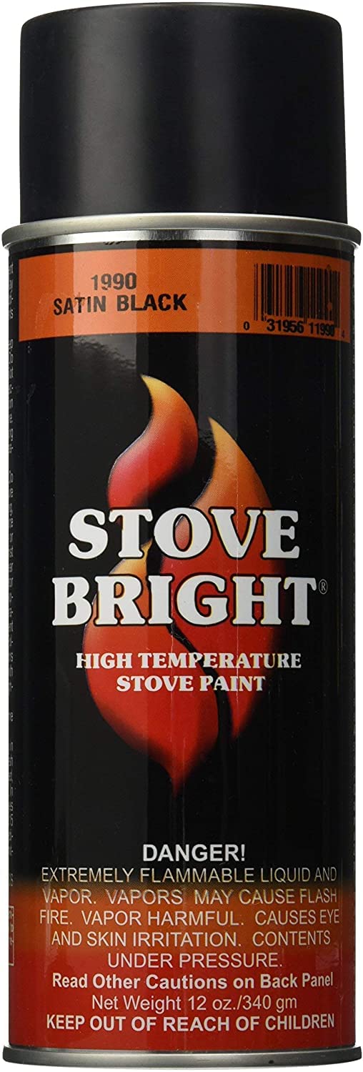 Chimney Plus Stove Bright paint bottle for high-heat fireplace protection.