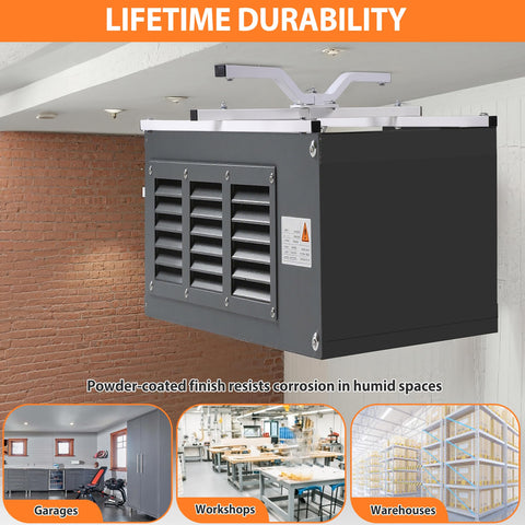 Chintooler powder-coated finish resists rust in humid spaces.