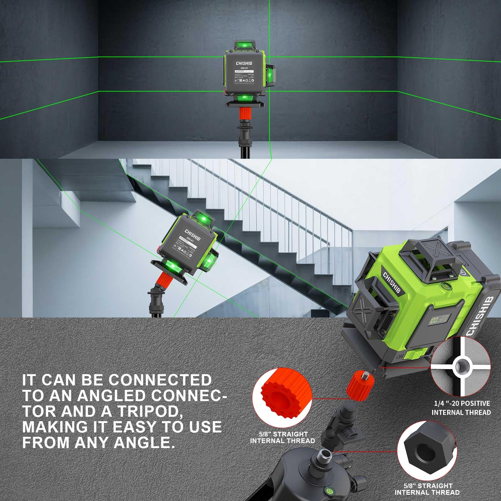 CHISHIB long-lasting operation with included charger for continuous use