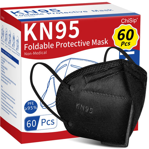 ChiSip KN95 face mask 60-pack packaging for daily protection