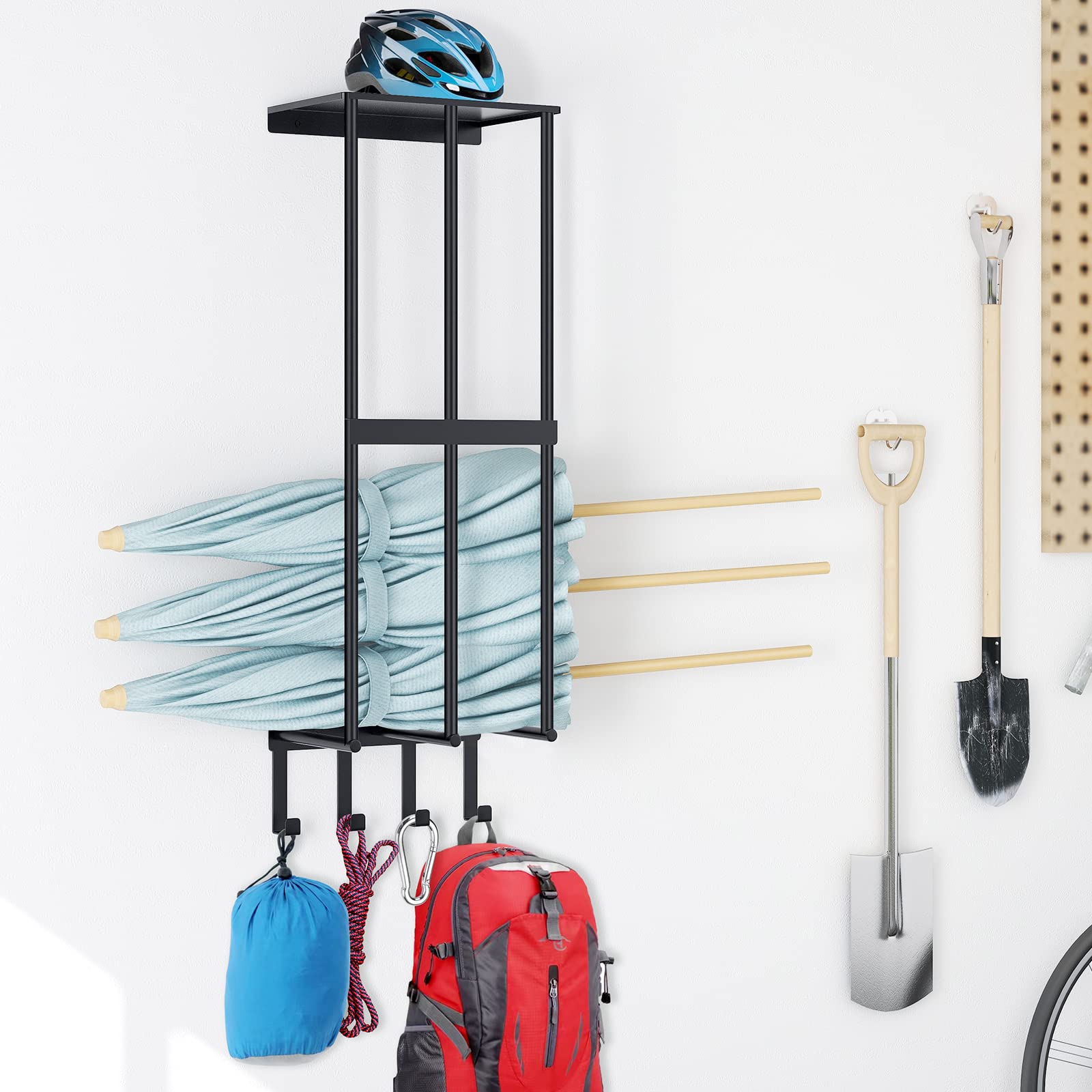 CHJgroup matte-black camping chair holder adds a sleek storage solution