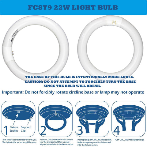 CHKADAWA energy-saving circline bulb supports efficient kitchen and bath lighting