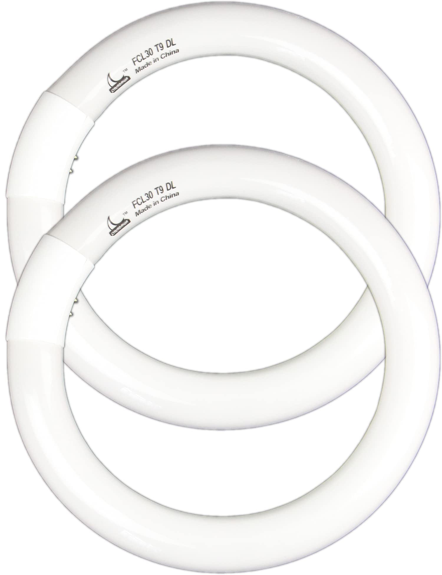 CHKADAWA FC9T9 9-inch circline bulb, front view, delivering bright 6500K daylight for kitchens.