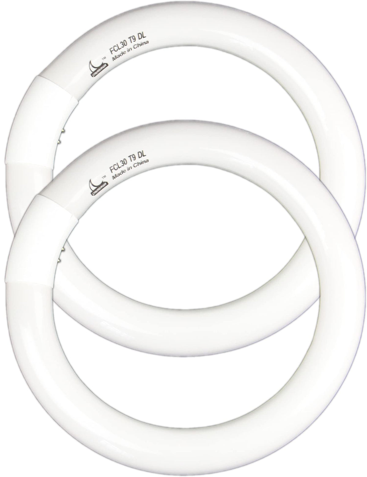 CHKADAWA FC9T9 9-inch circline bulb, front view, delivering bright 6500K daylight for kitchens.